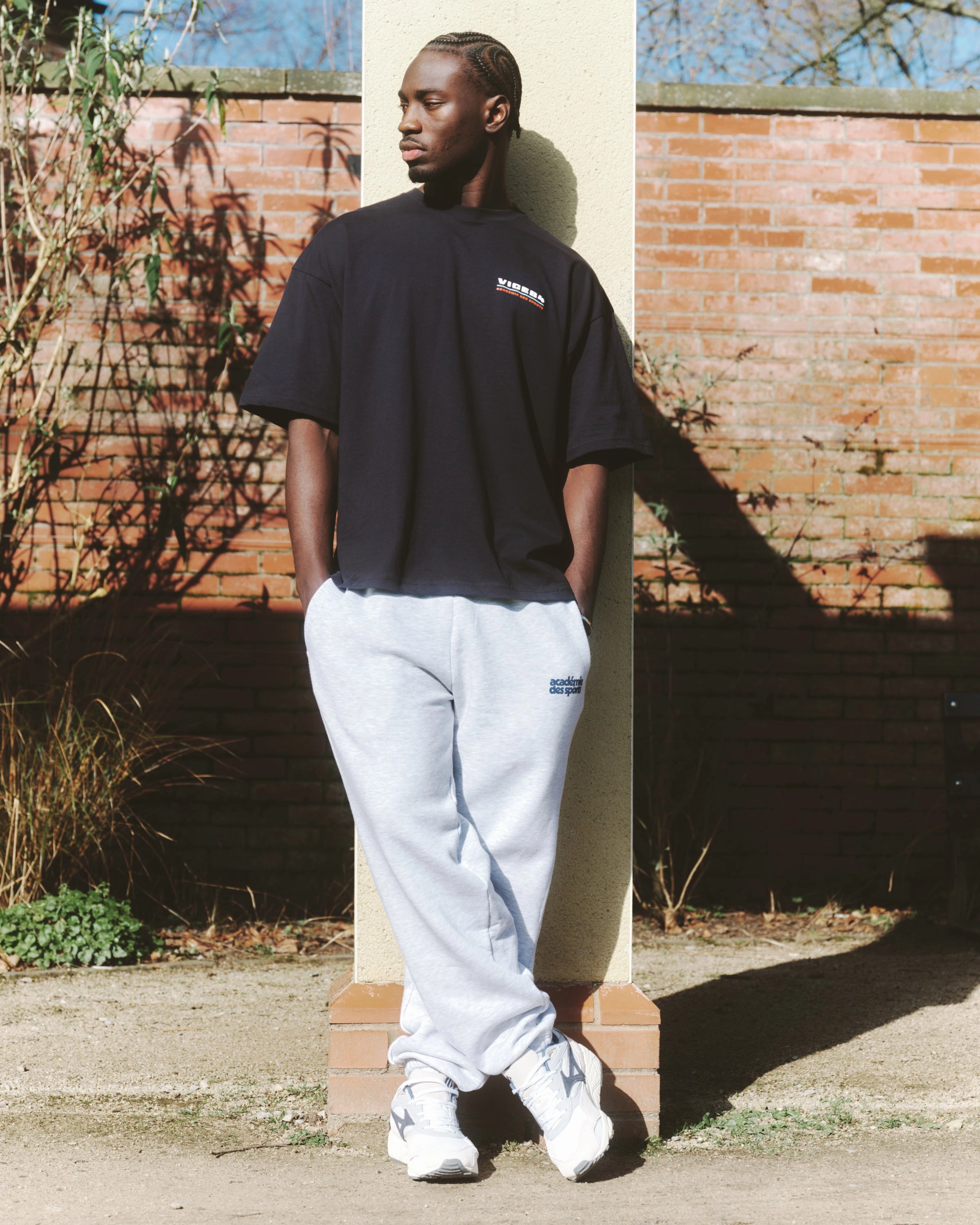 Vice 84 'Acad??mie des Sports Logo' Tee - Navy Pre Shrunk Fabric