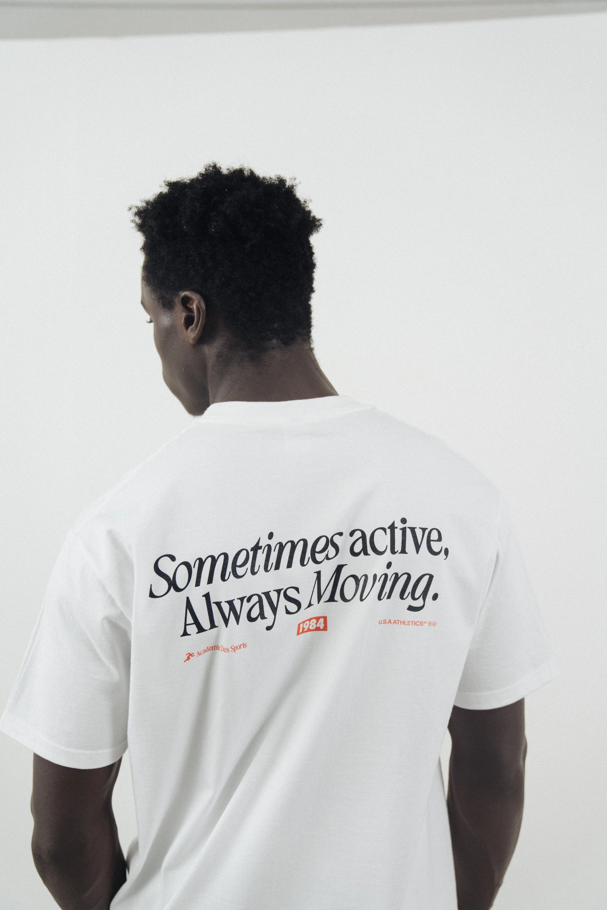 Vice 84 'Always Moving' Tee - White Chilly Day Essentials Anti Static Finish