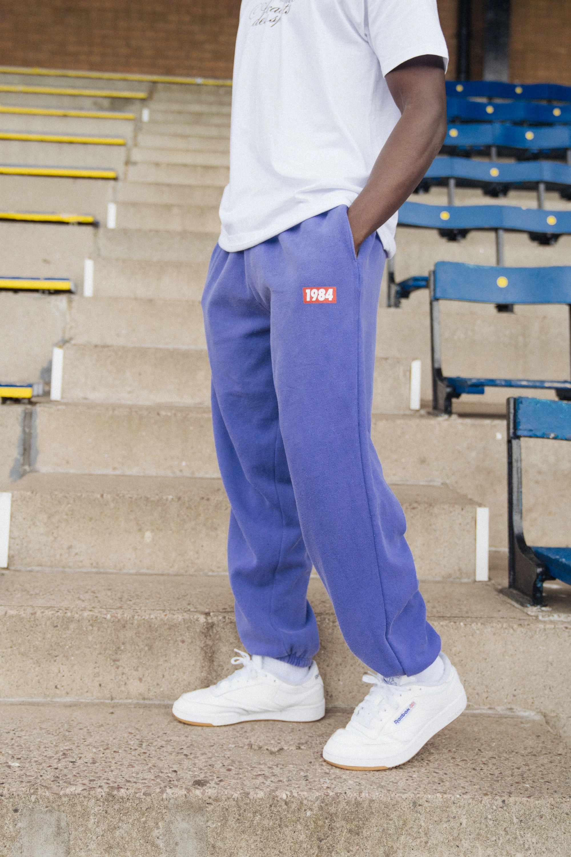 Vice 84 'Always Moving' Vintage Washed Joggers - Violet Breathable activewear