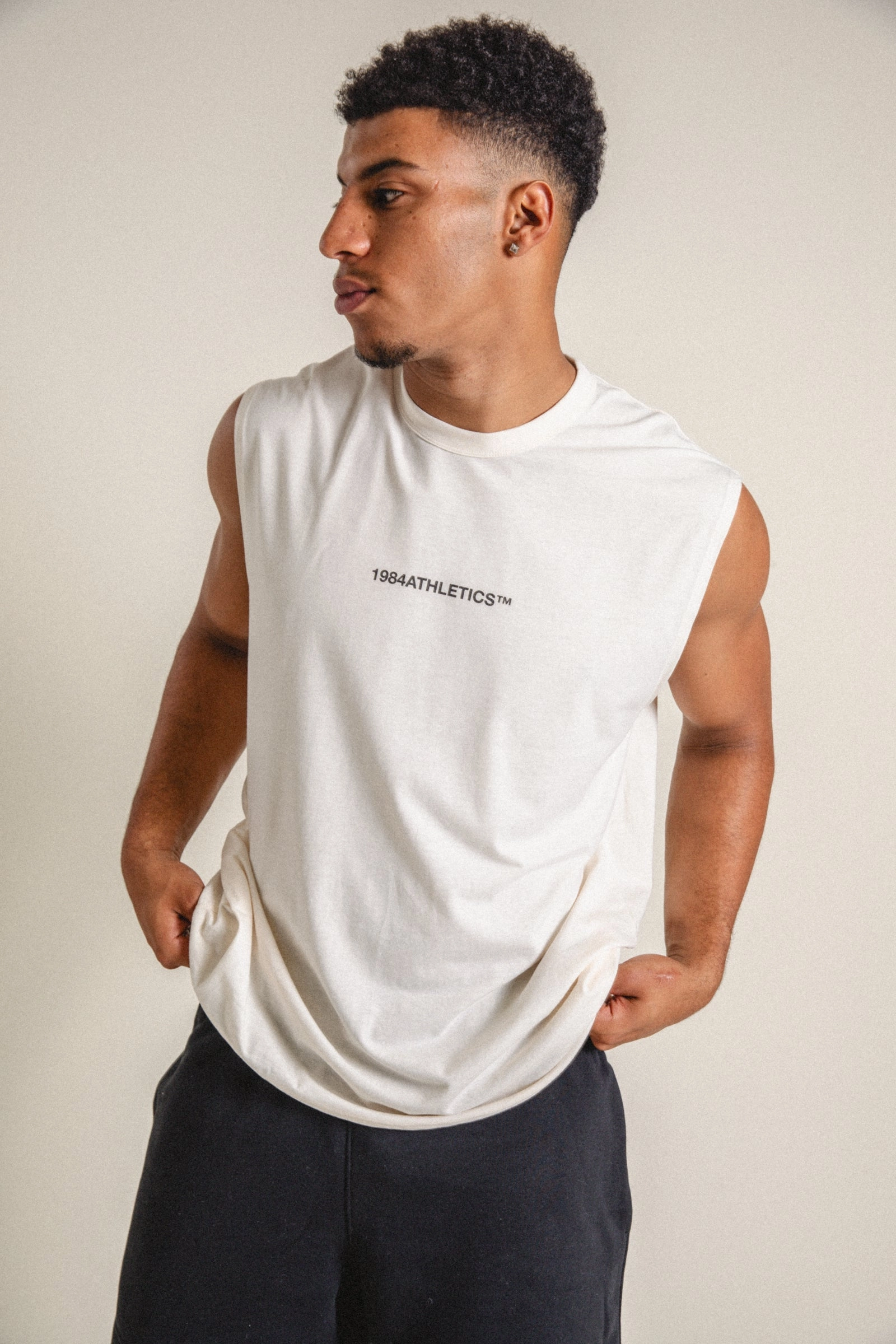 Vice 84 'Athletics' Active Tank - Ecru Chic Look