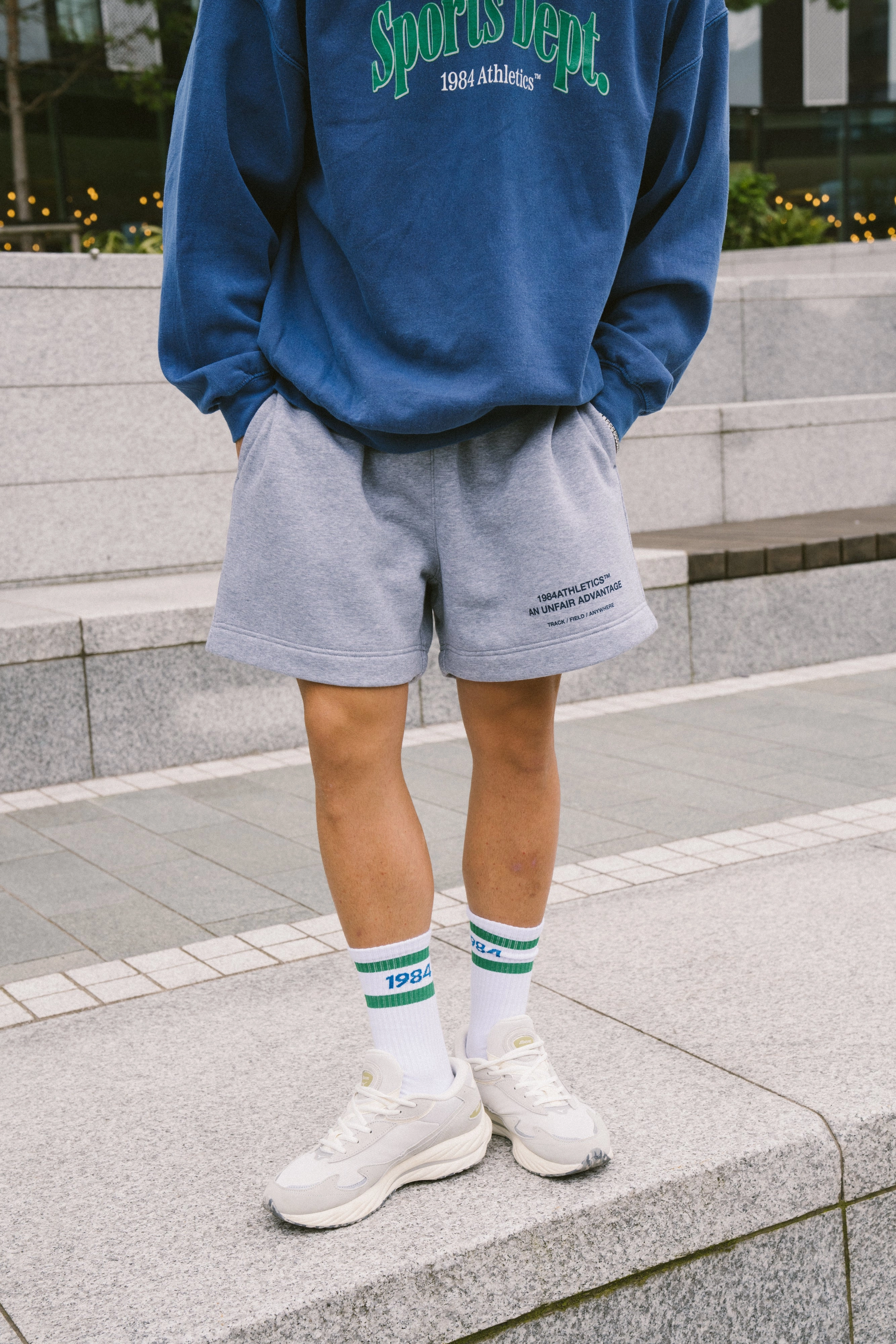 MoistureWickingLining Elastic hem Vice 84 'Athletics' Jogger Shorts - Grey