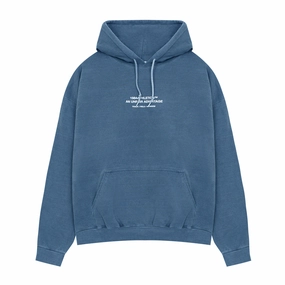 Machine washable Vice 84 'Athletics' Vintage Washed Hoodie - Navy