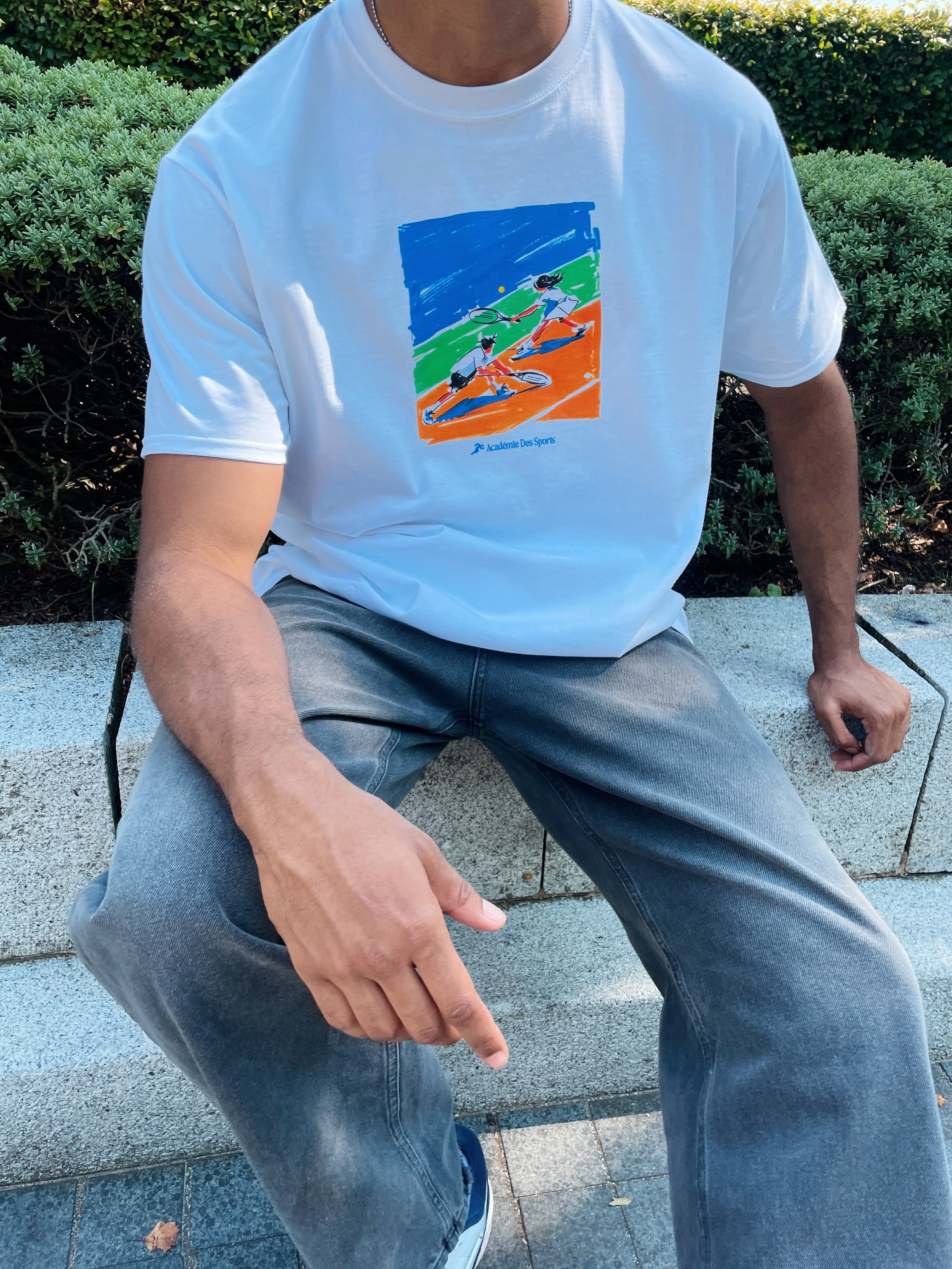 Stylish Day Wear Elegant and Relaxed Vice 84 'Backhanders' Tee - White