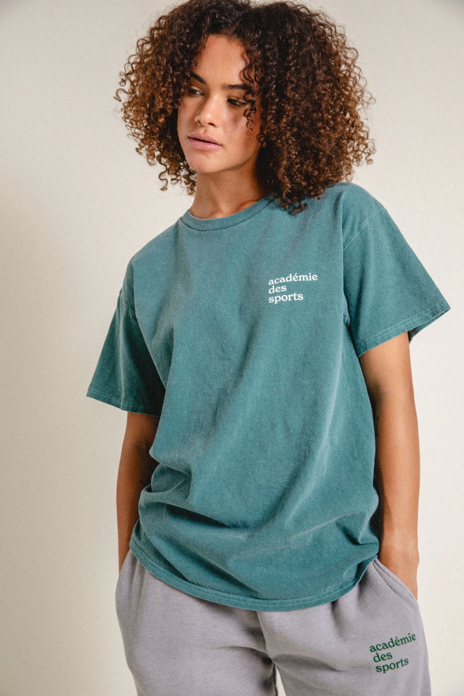 Vice 84 'Baseline' Tee - Vintage Washed Green Anti Pilling Finish