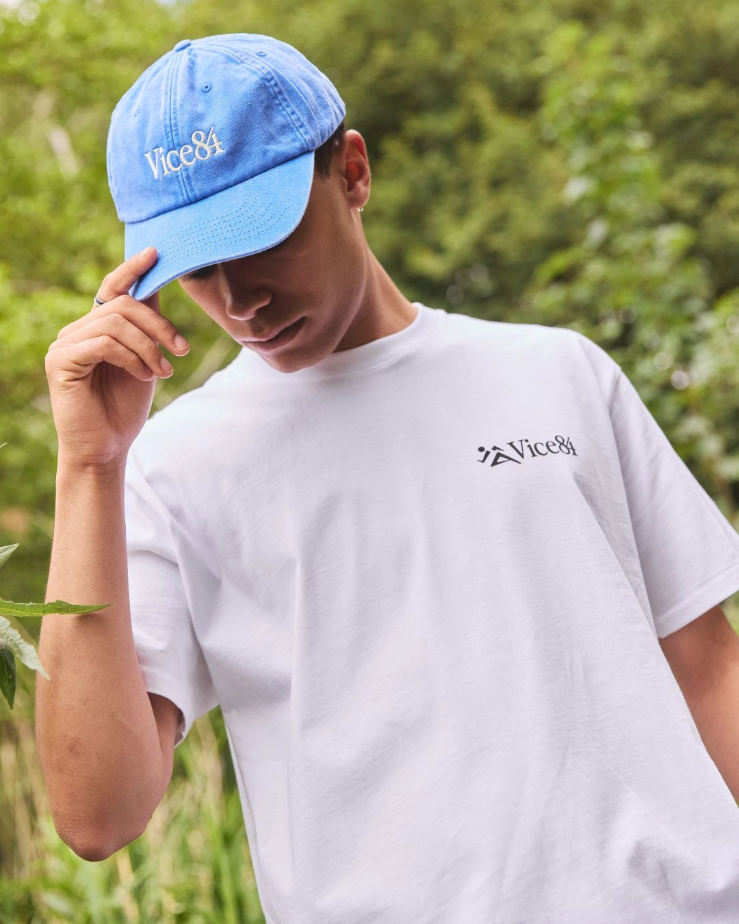 Vice 84 'Butterfly' Tee - White QuickDryTechnology BiodegradableMaterial