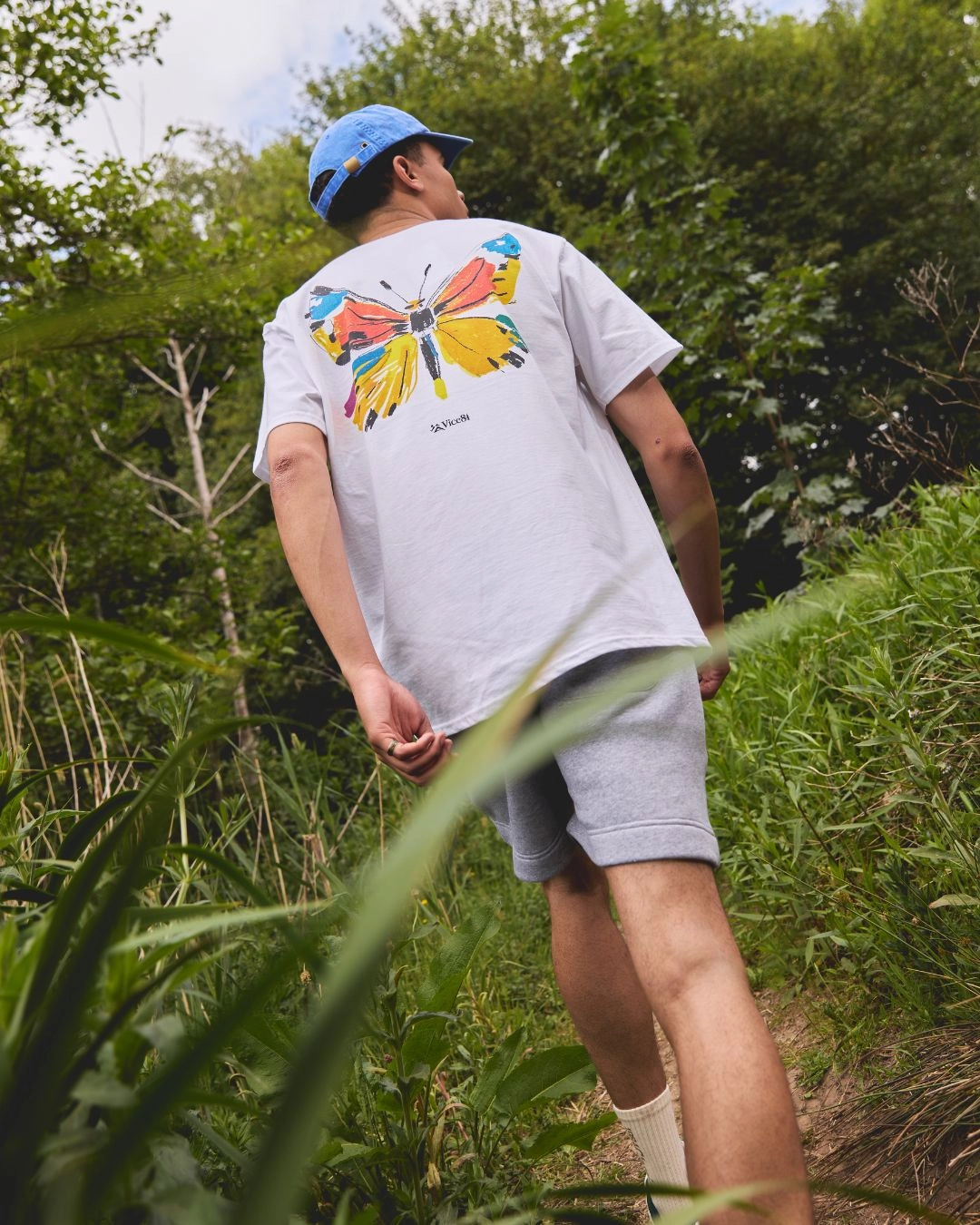 Vice 84 'Butterfly' Tee - White Perfect Fit Wear Fashion Outfit