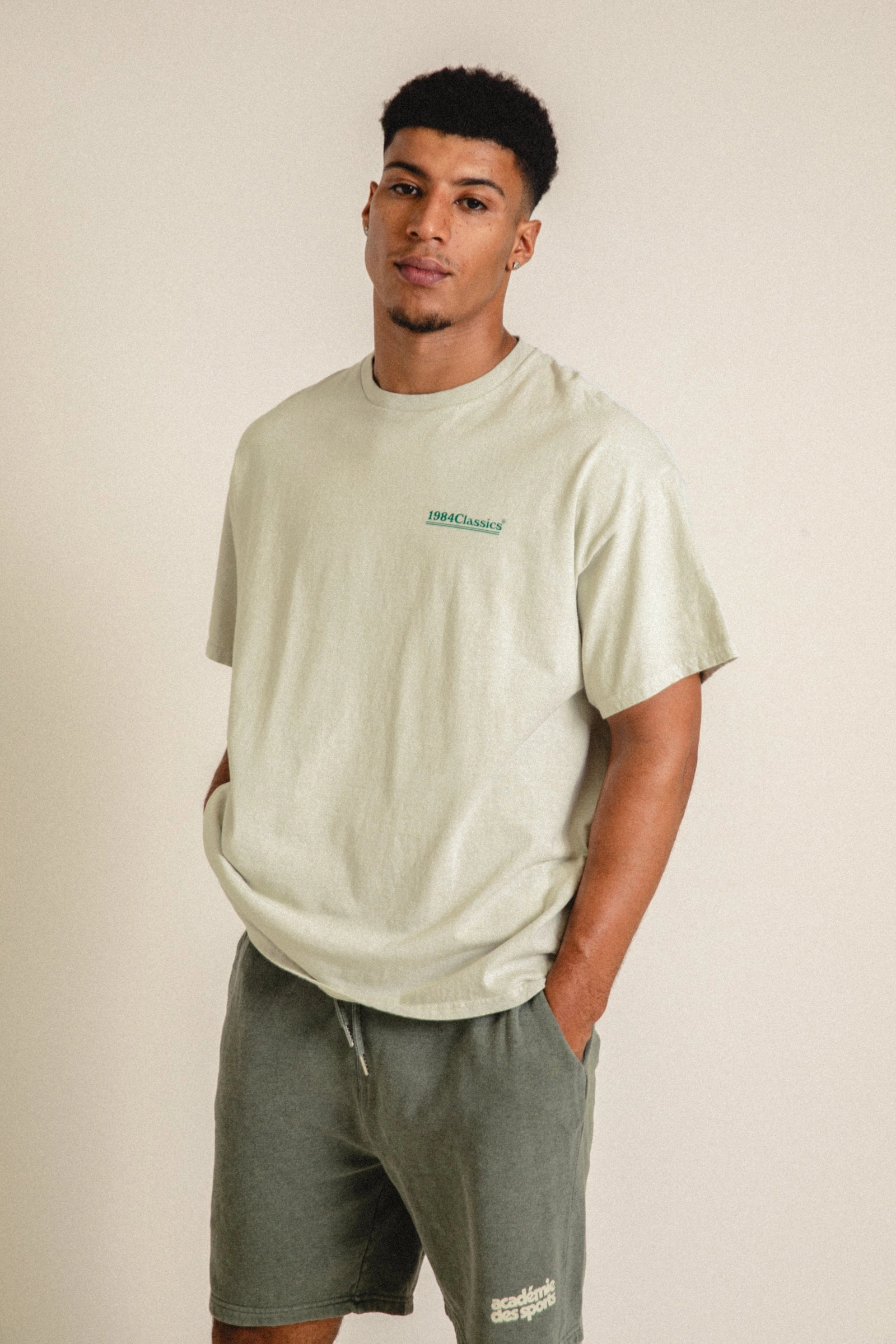Bold Statement Vice 84 'Classics' Vintage Washed Tee - Cream