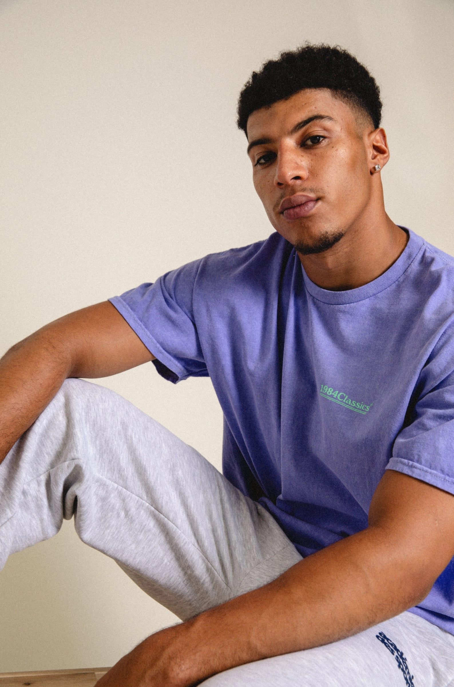 Vice 84 'Classics' Vintage Washed Tee - Orchid Urban Look