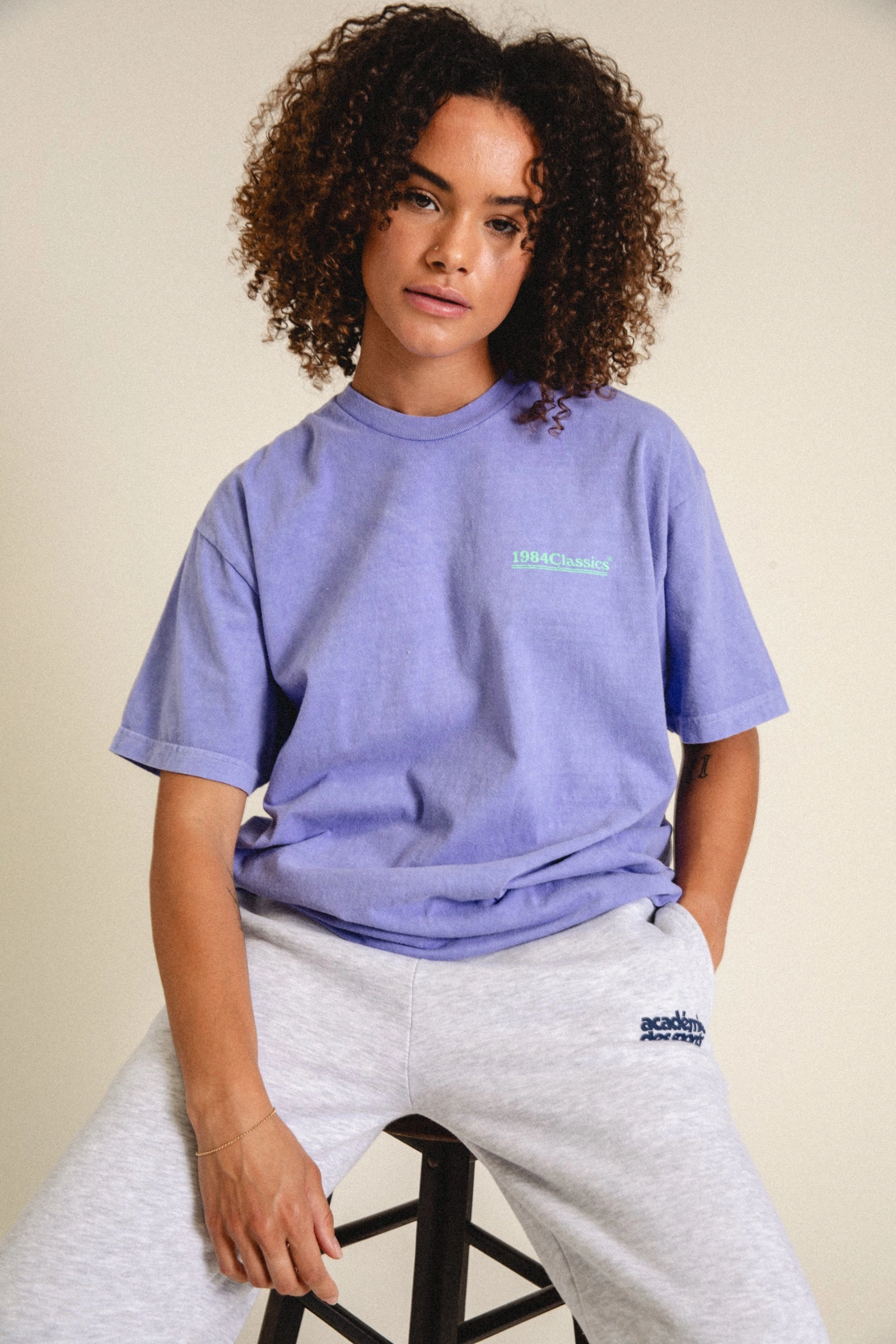 Vice 84 'Classics' Vintage Washed Tee - Orchid Travel Essential Street Style Trend
