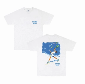 Vice 84 'First Serve' Tee - White Organic Cotton Construction