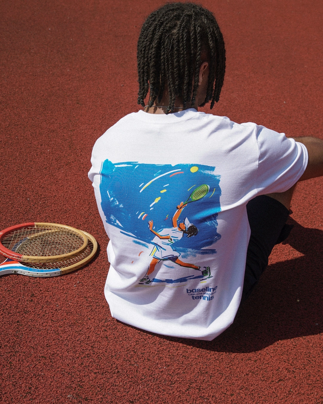 Vice 84 'First Serve' Tee - White Self Fabric Tape