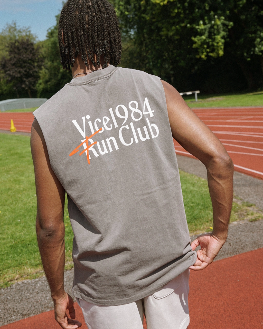Everyday Layer Active Wearable Vice 84 'Fun Club' Active Tank - Faded Grey