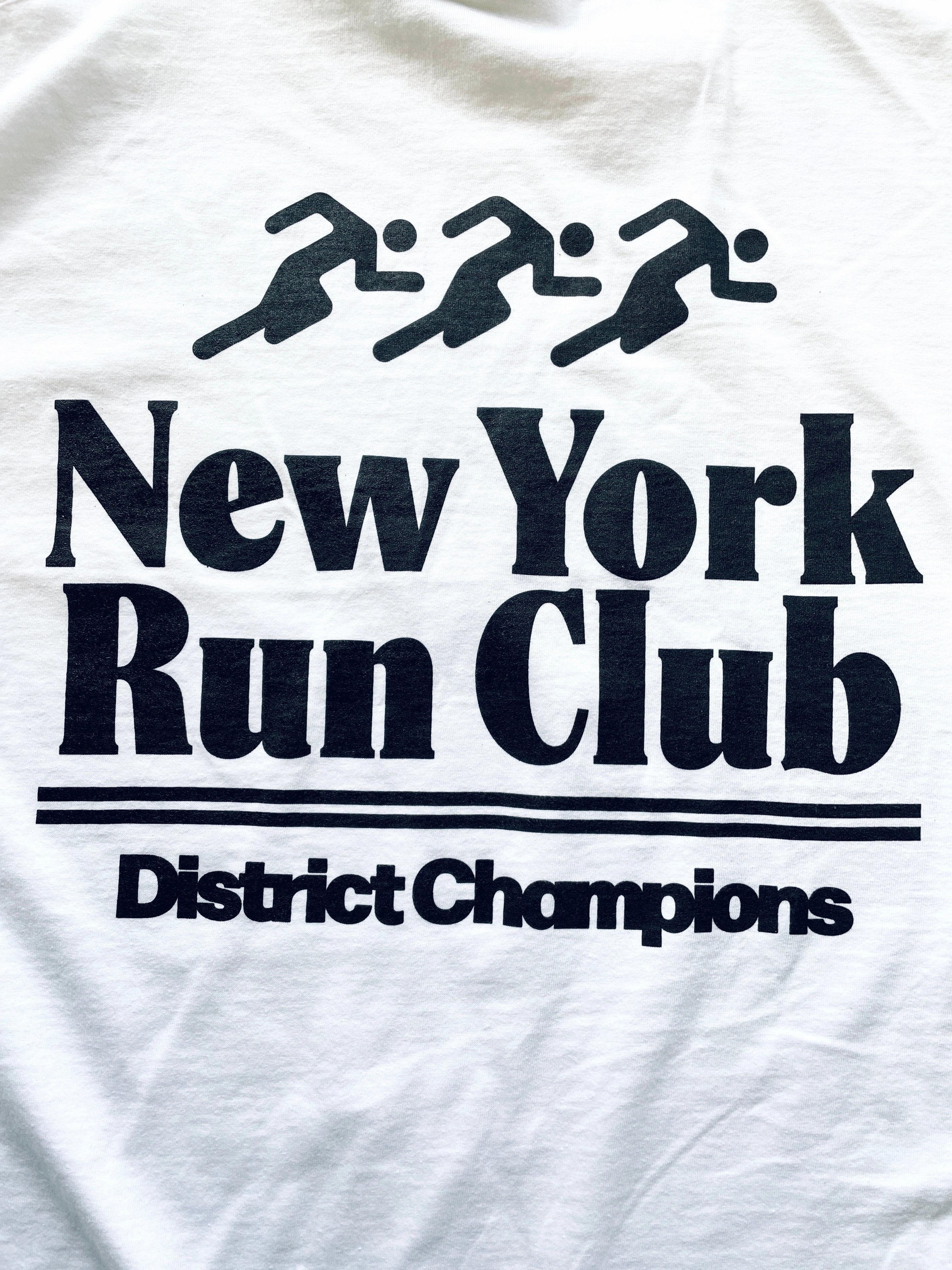 elastic waistband Formal Occasion Vice 84 'NYC Run Club' Tee - White
