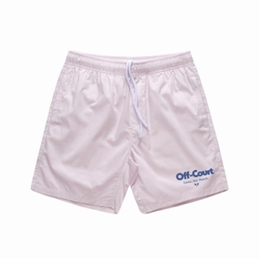 Vice 84 'Off-Court GSM' Beach Short - Light Pink Layered Cuff Design Soft Lining