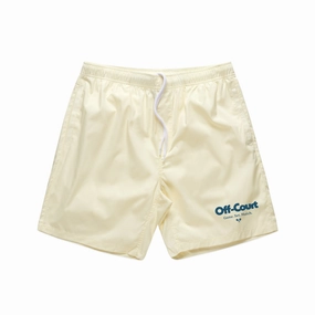 Vice 84 'Off-Court GSM' Beach Shorts - Lemon Eco-friendly Summer Comfort