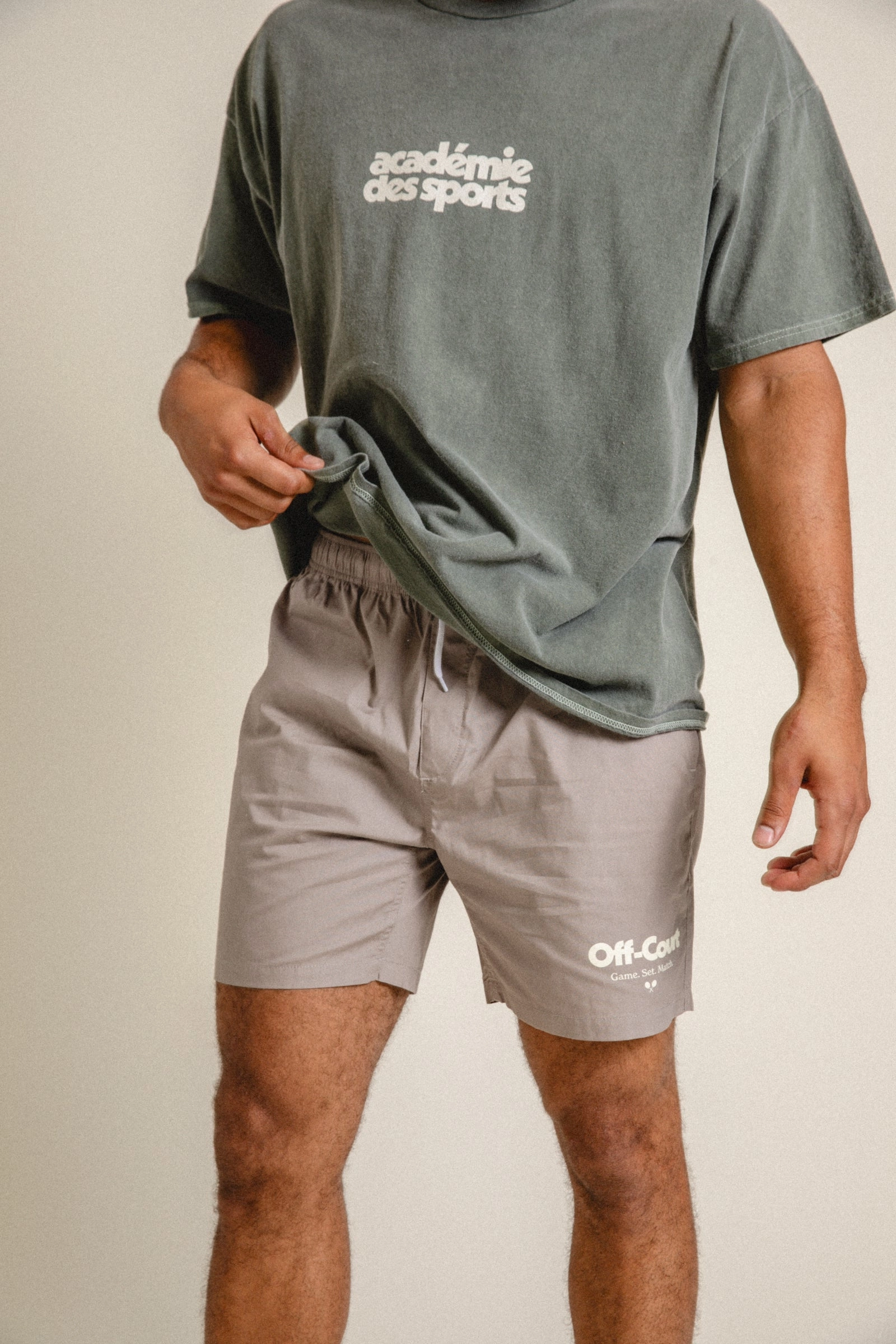 Vice 84 'Off-Court GSM' Beach Shorts - Mushroom Quick design Classic Style