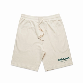 Eco Friendly Dye Functional Design Vice 84 'Off-Court GSM' Jogger Shorts - Ecru