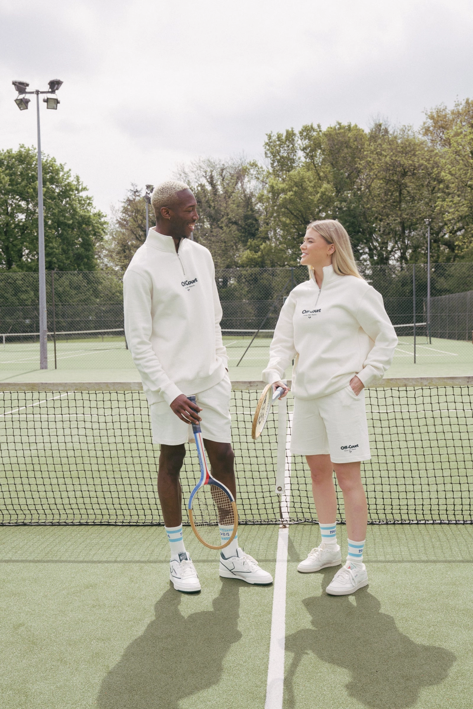 Vice 84 'Off-Court GSM' Jogger Shorts - Ecru On-The-Go Style