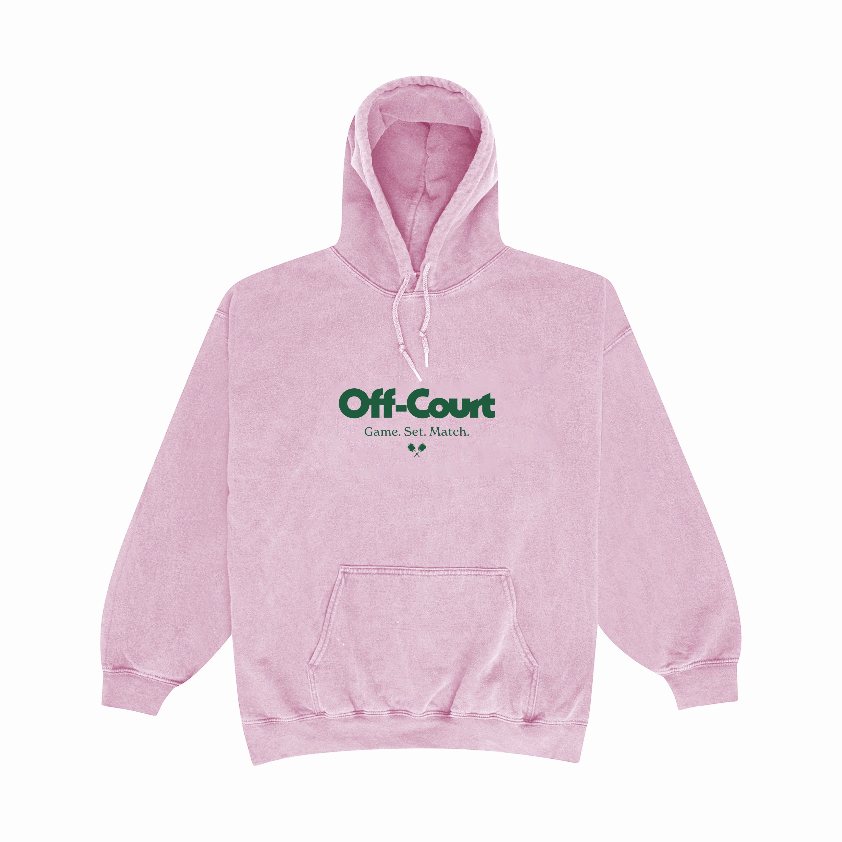 Mouse like Vice 84 'Off-Court GSM' Vintage Washed Hoodie - Pink