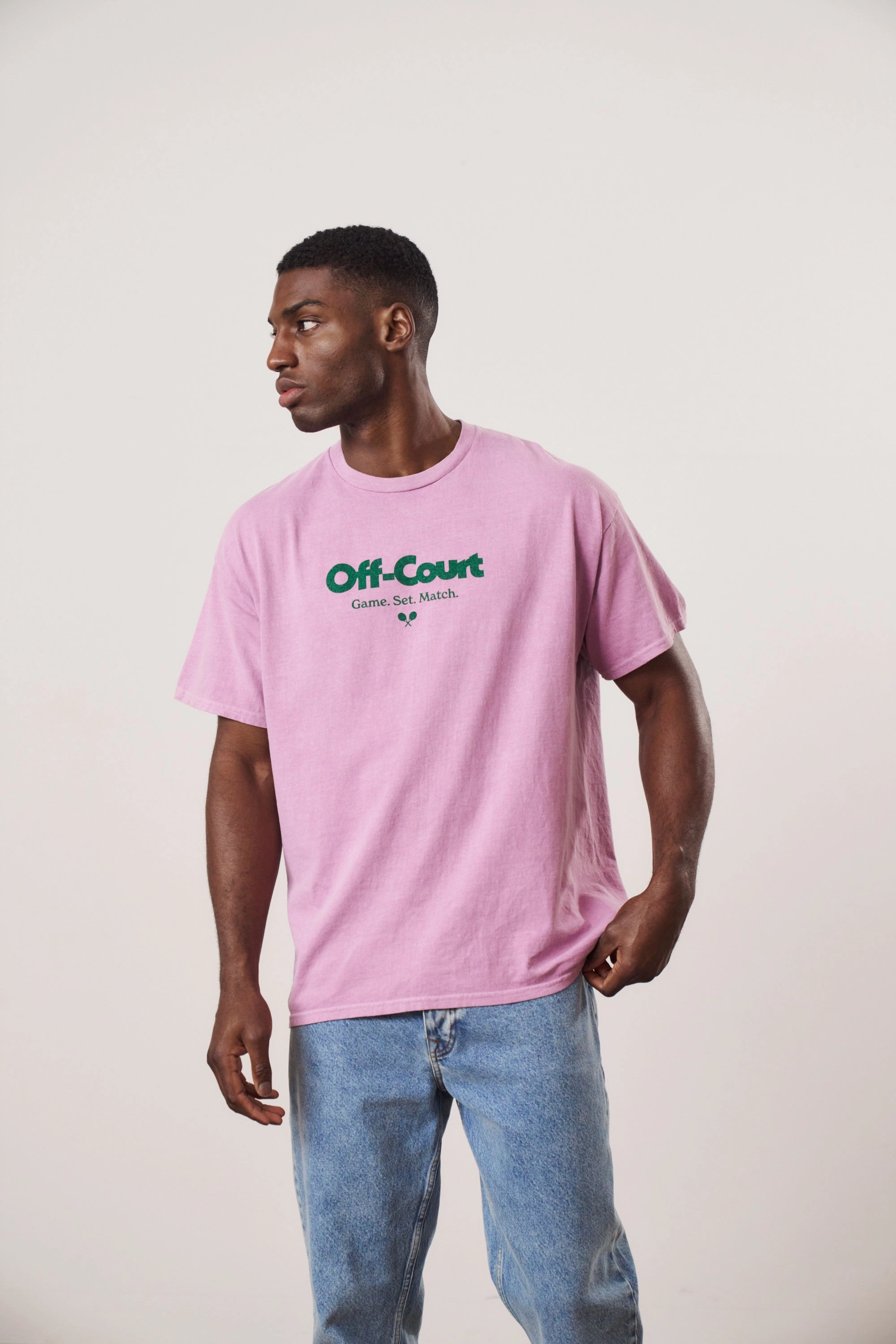 Casual Comfort Layer Vice 84 'Off-Court GSM' Vintage Washed Tee - Pink