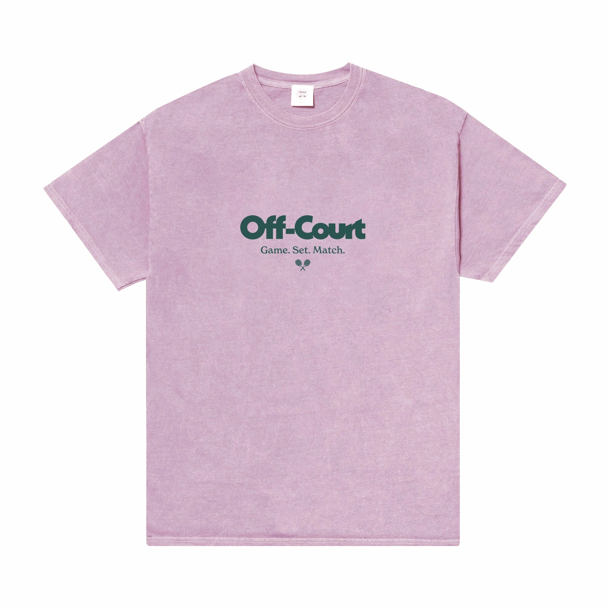 Effortless Daywear Vice 84 'Off-Court GSM' Vintage Washed Tee - Pink