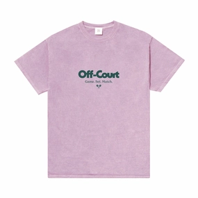 Effortless Daywear Vice 84 'Off-Court GSM' Vintage Washed Tee - Pink