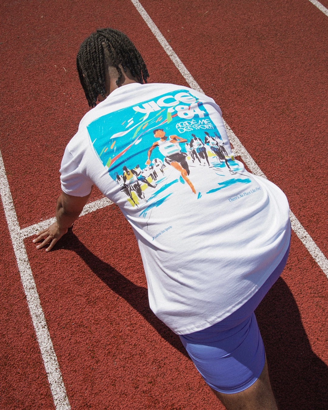 Layering Essential Vice 84 'Olympic Runner' Tee - White