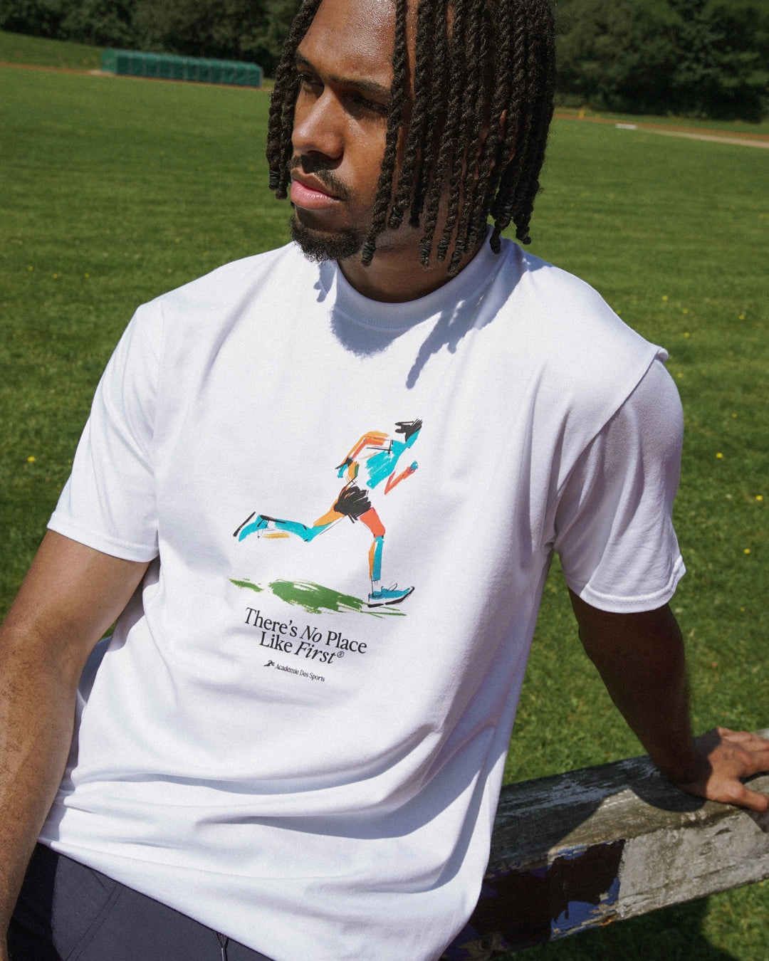 Vice 84 'Olympic Sprinter' Tee - White Light Comfort Style