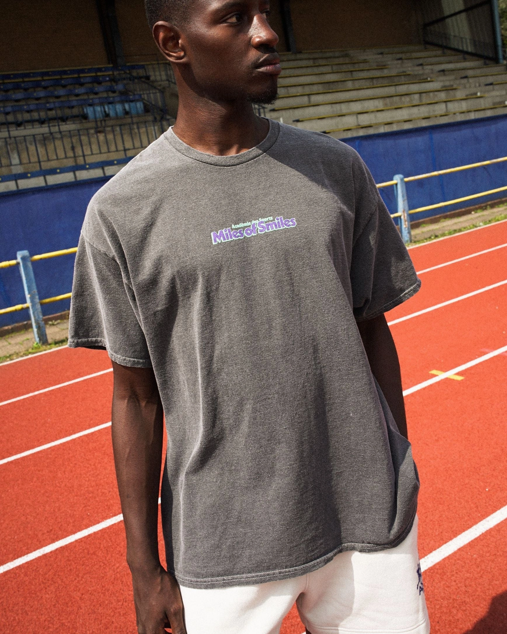 Vice 84 'Pacesetter' Vintage Washed Tee - Charcoal Comfy Layer Wear