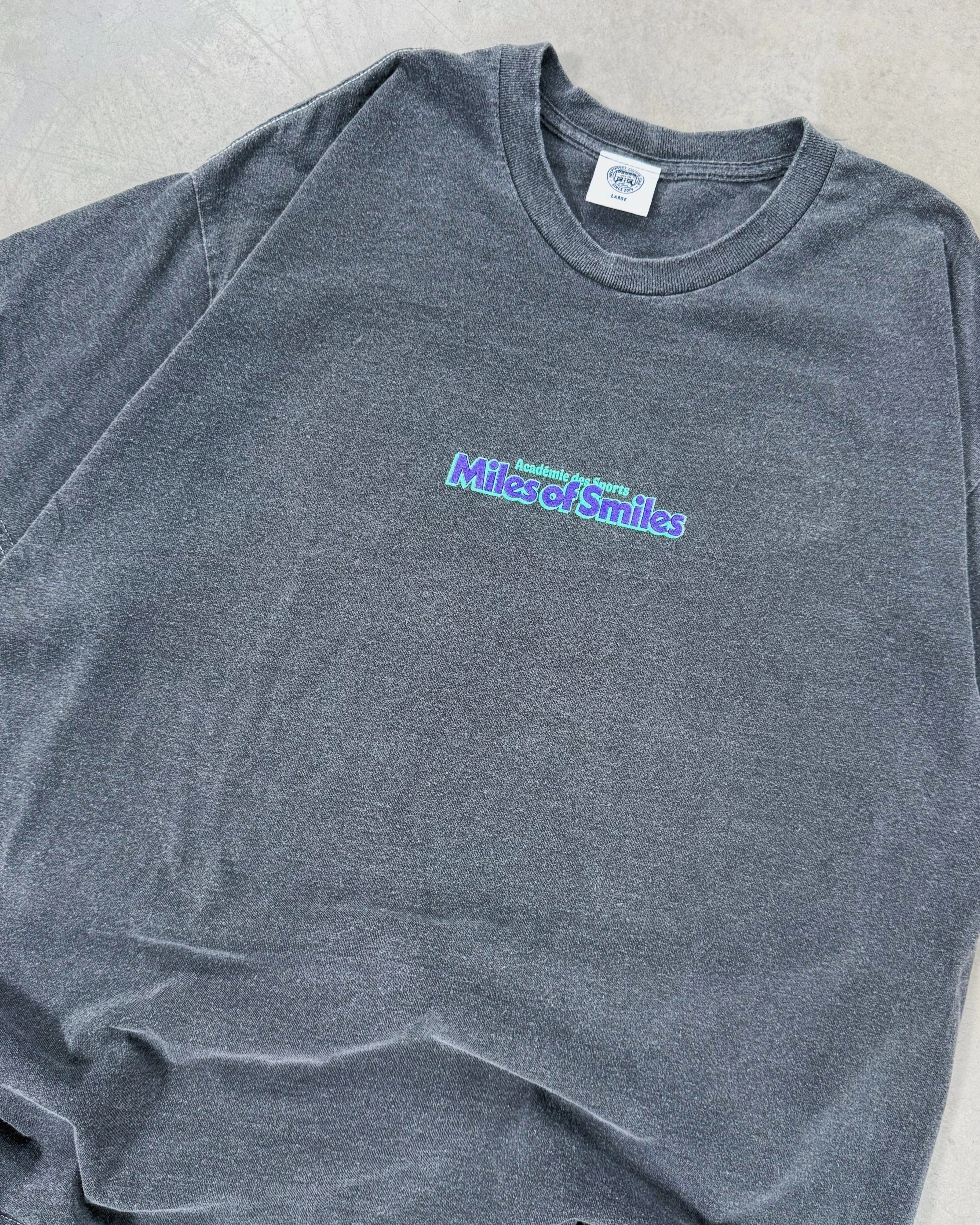Comfy Casual Wear Vice 84 'Pacesetter' Vintage Washed Tee - Charcoal