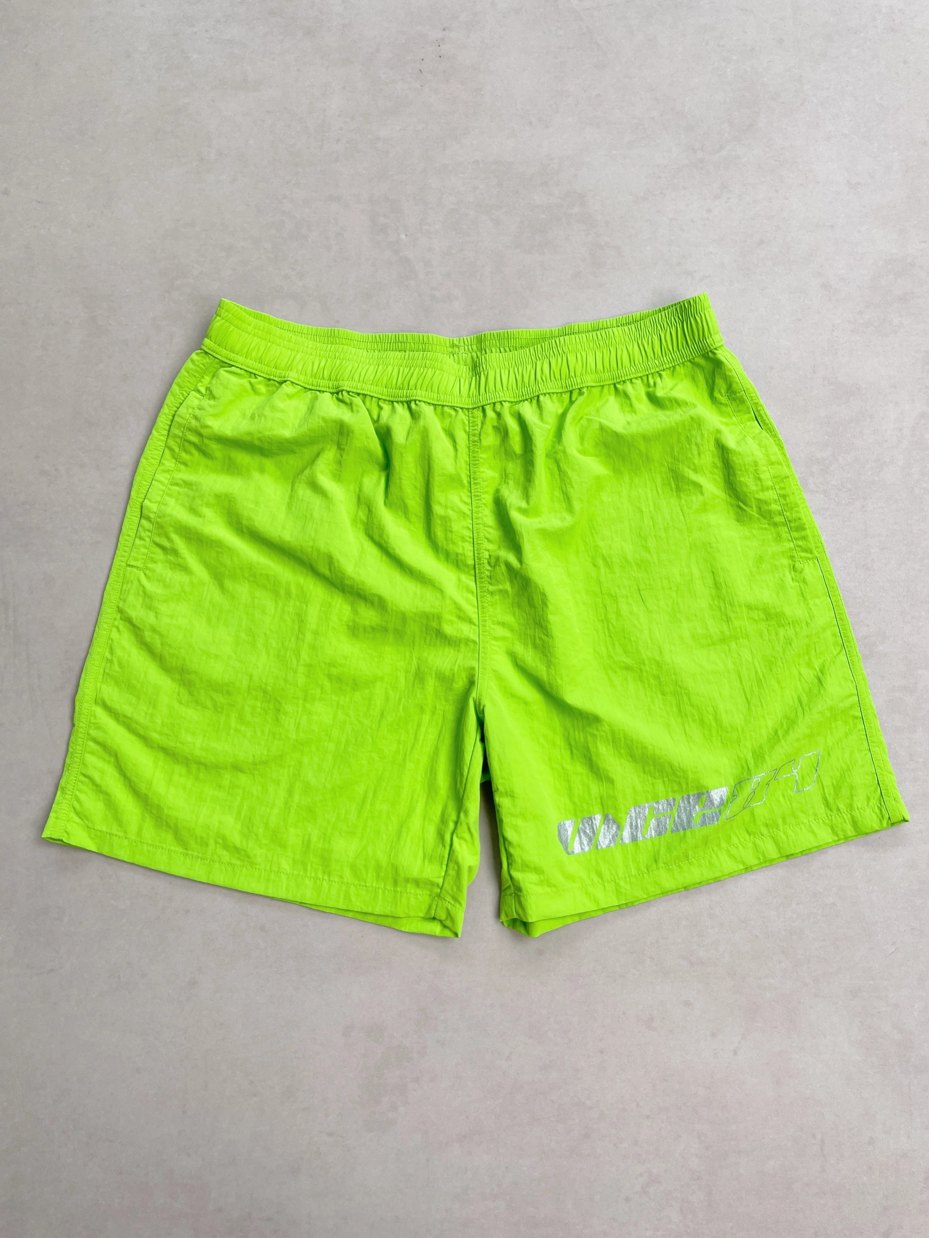 Vice 84 'Racer' Crinkle Recycled Swim Shorts - Citrus Lime mountain style DIY project