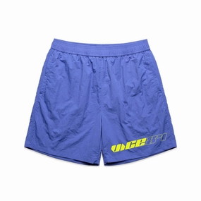 Vice 84 'Racer' Crinkle Recycled Swim Shorts - Pacific Blue Comfort Movement