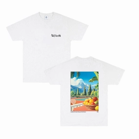 Vice 84 'Racquet Club' Tee - White Modern Simplicity Cozy Layer