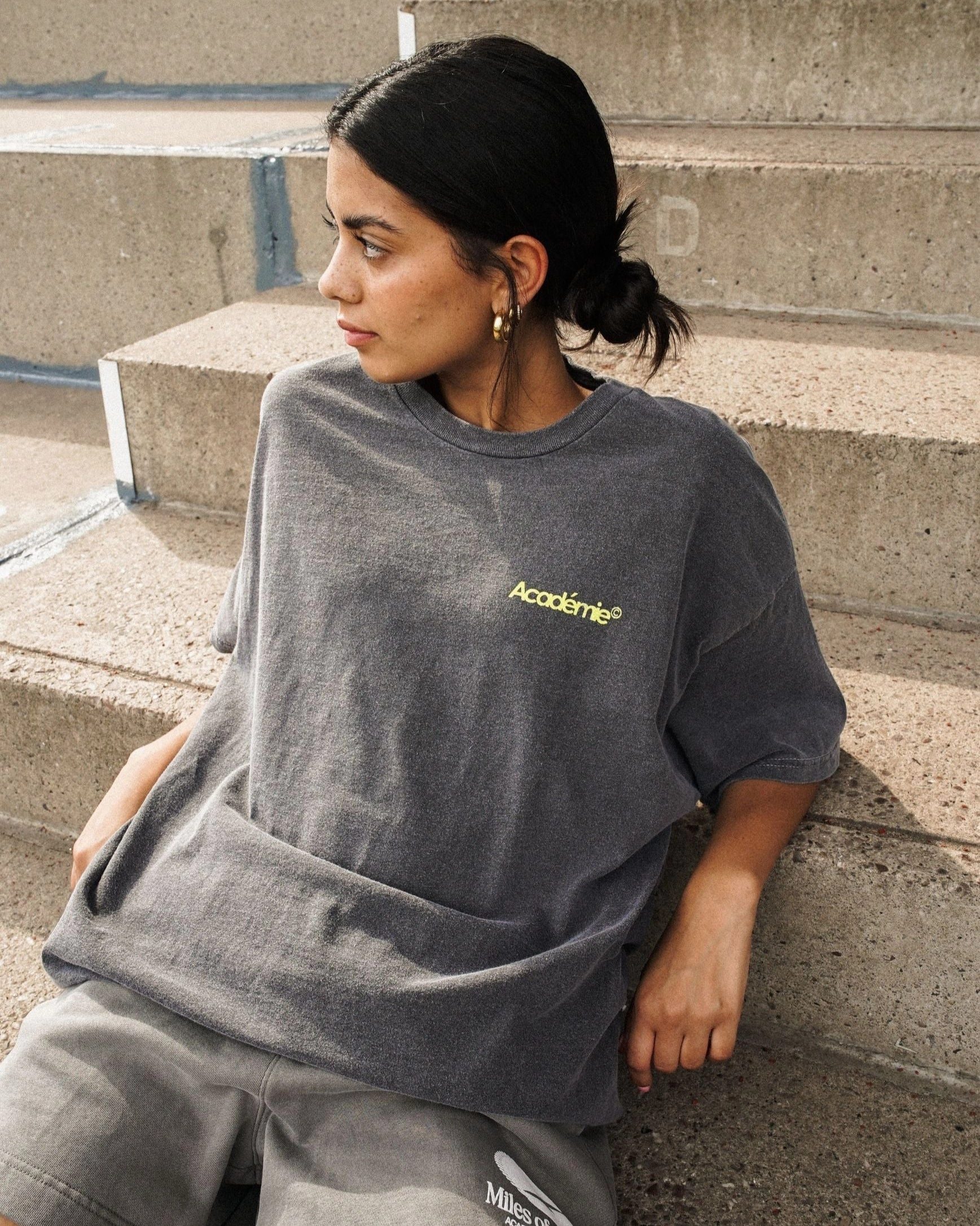Summer Ready Anti Shrinkage Treatment Vice 84 'Retro Spray' Vintage Washed Tee - Black