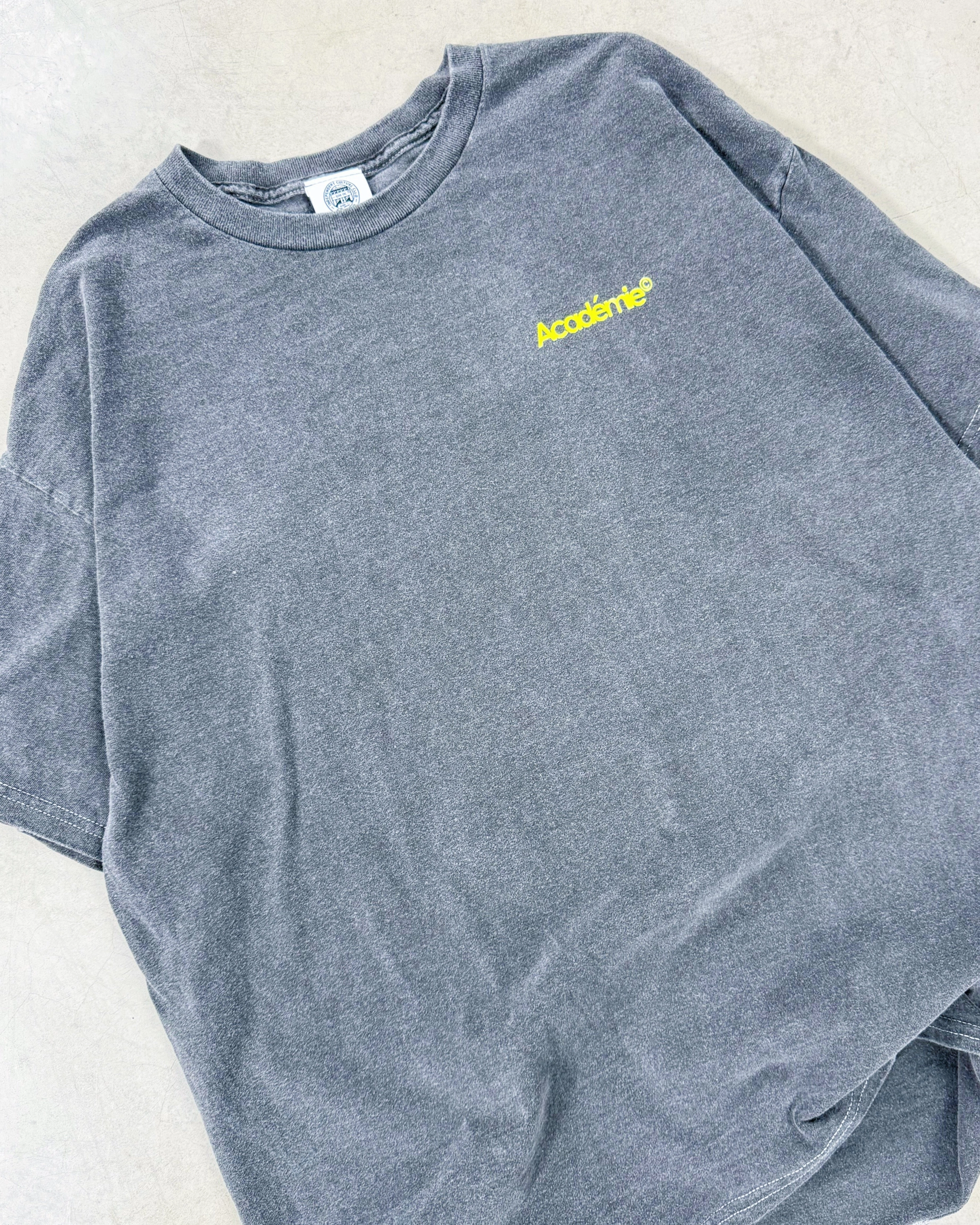 Vice 84 'Retro Spray' Vintage Washed Tee - Black FlexibleCollarOptions