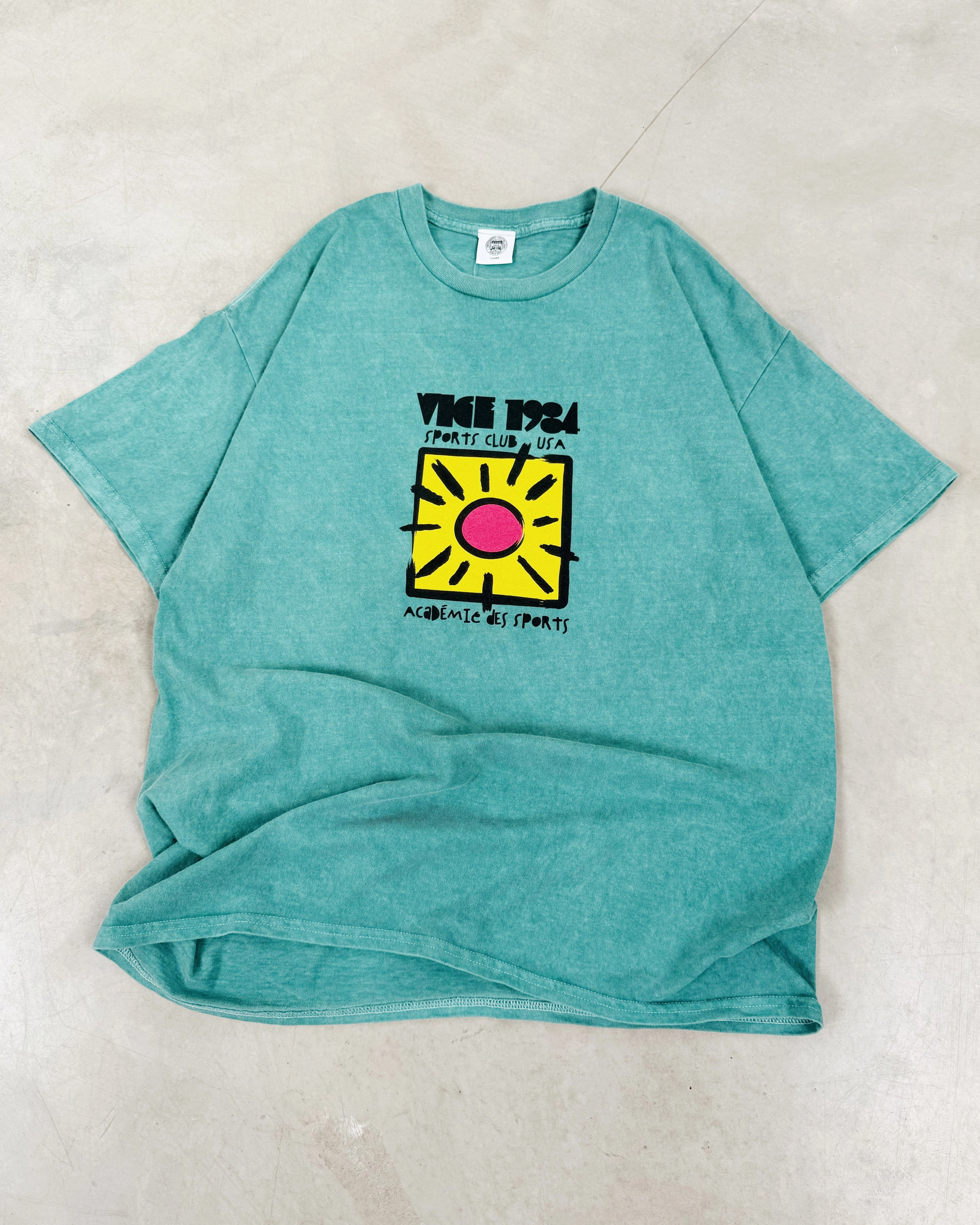 Complementary Colors Vice 84 'Sun Sports Club' Vintage Washed Tee - Sage