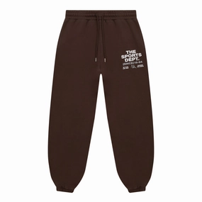 Vice 84 'The Sports Dept' Heavyweight Washed Joggers - Brown Perfect Silhouette Long Wear