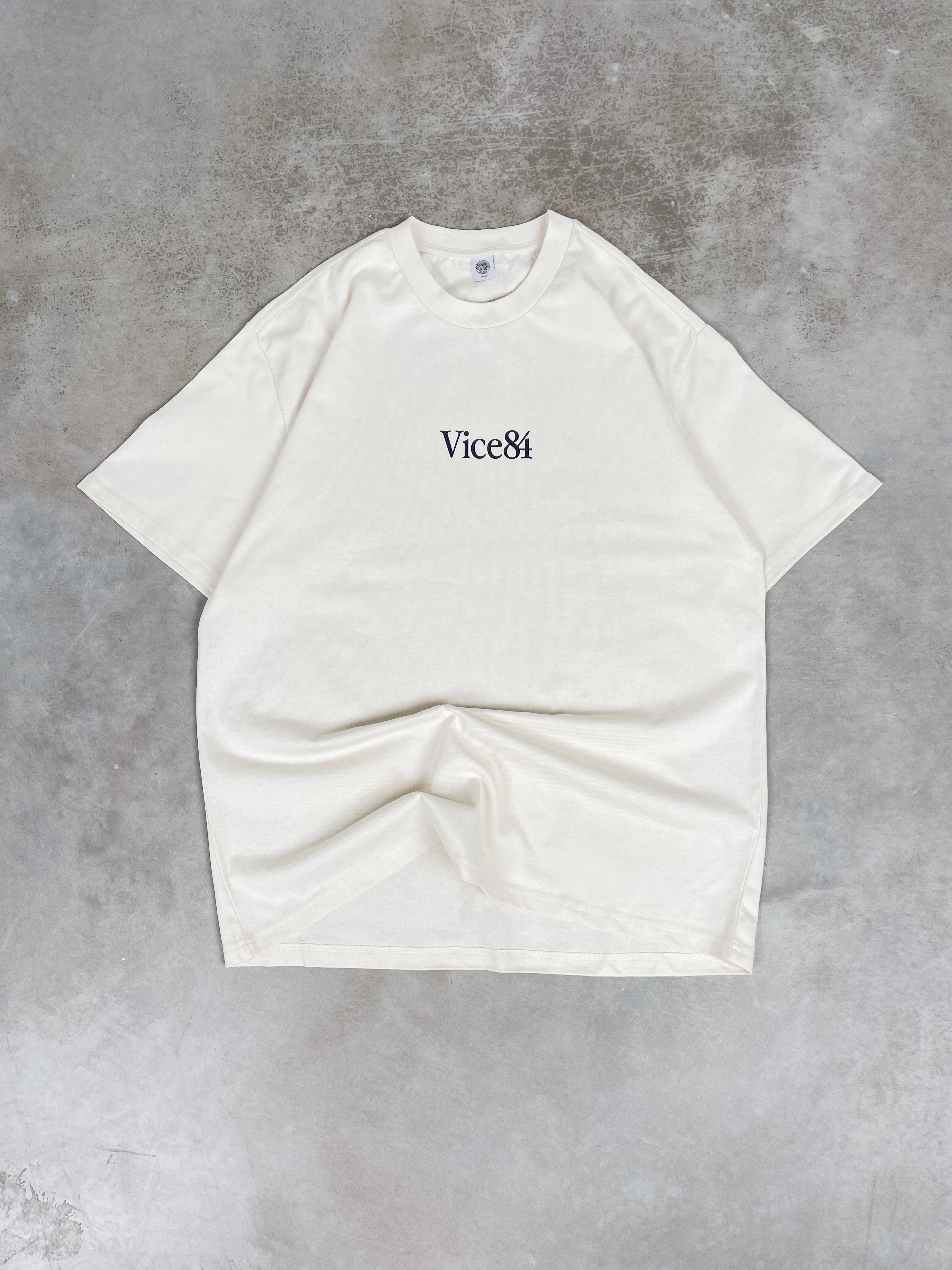 Vice 84 Premium Heavy Tee Twinpack - Ecru/Orchid LowImpactDye
