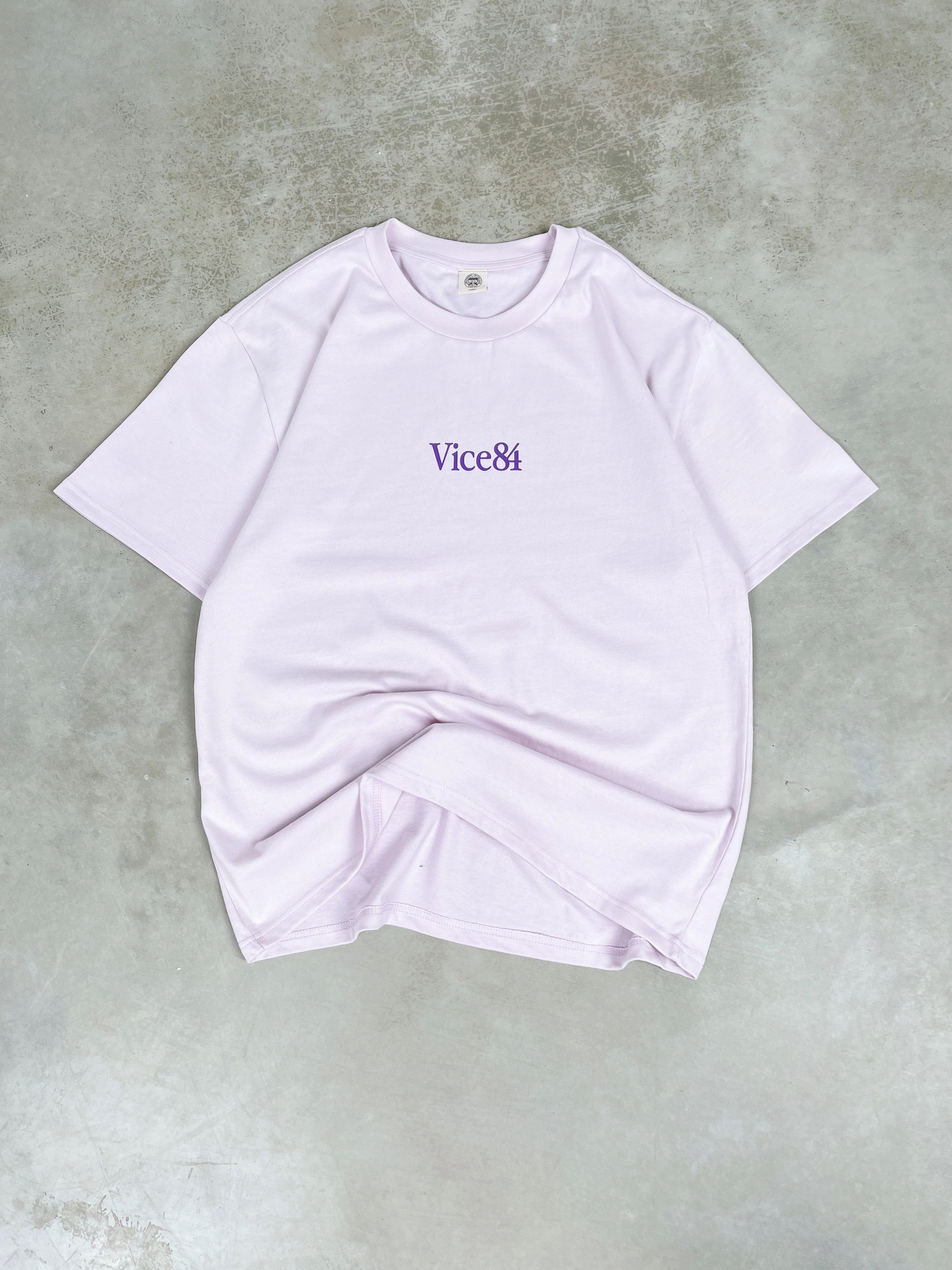 Fashionable Option Simple and Chic Vice 84 Premium Heavy Tee Twinpack - Ecru/Orchid