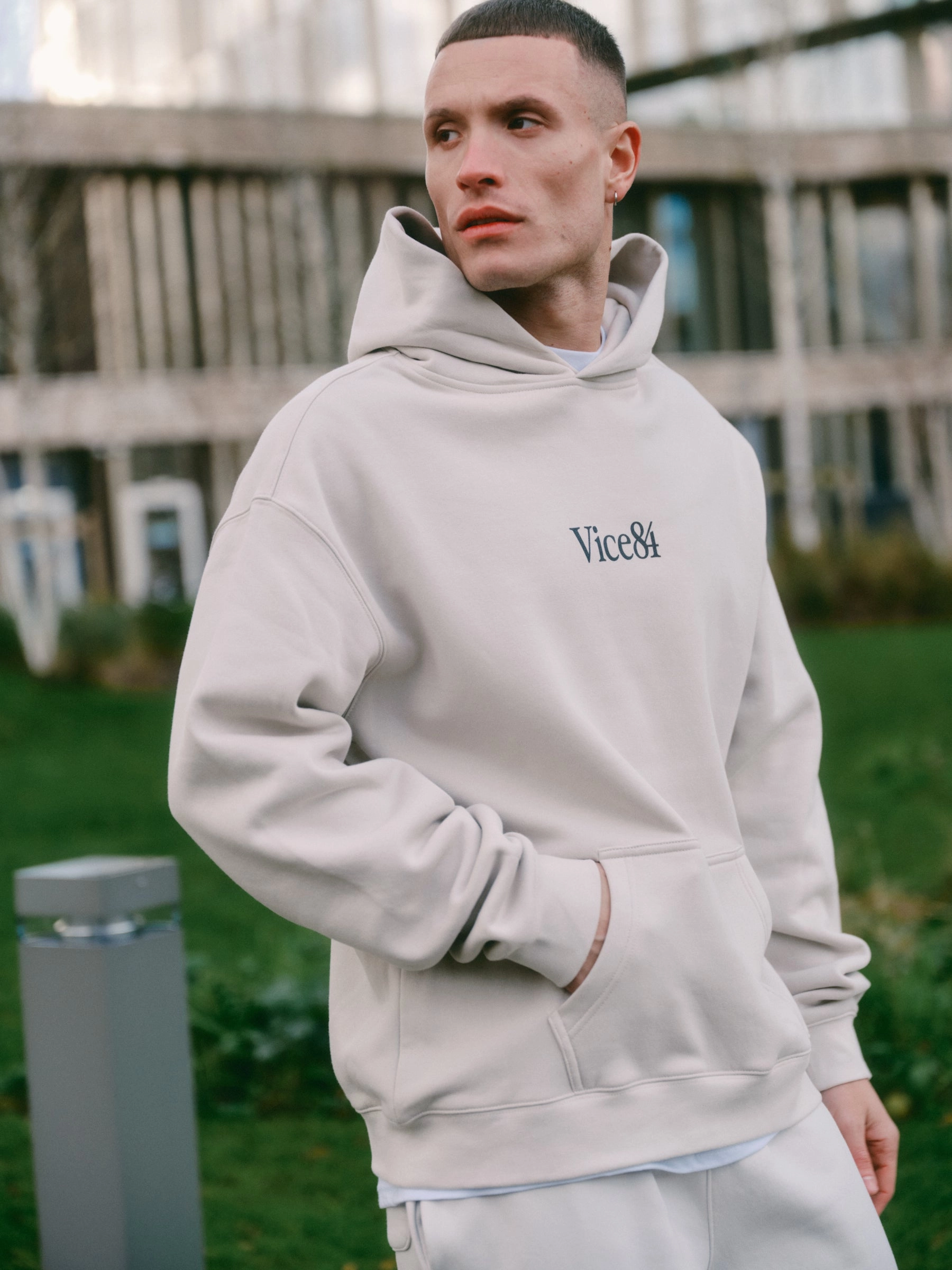 Vice 84 Premium Hoodie - Bone Fashion Night