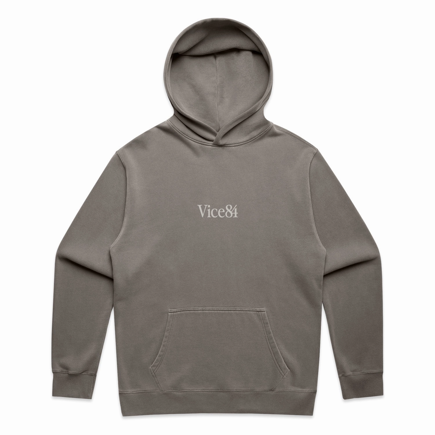 Vice 84 Premium Hoodie - Faded Grey Fashionable Oversized style