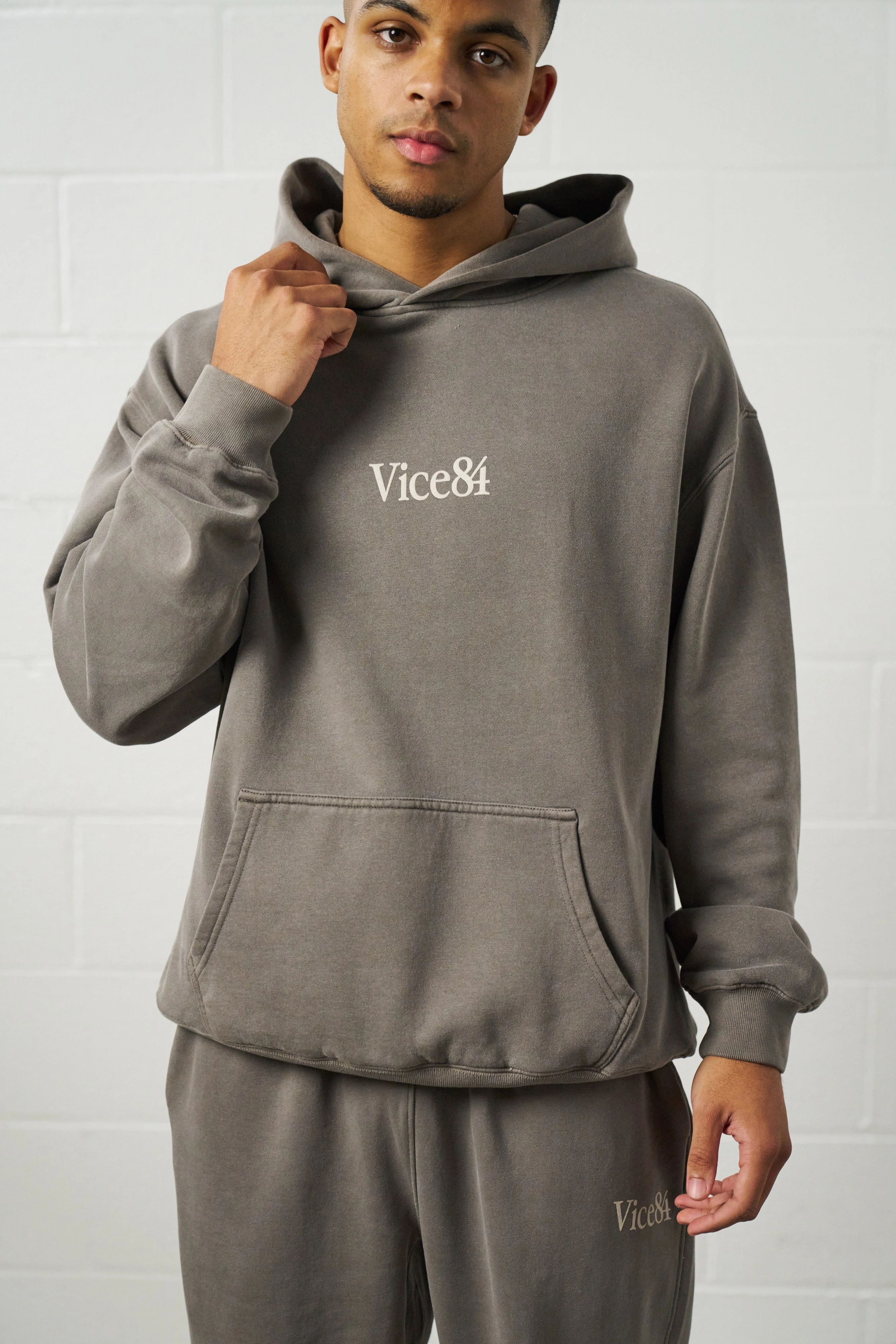 Vice 84 Premium Hoodie - Faded Grey Street Inspired