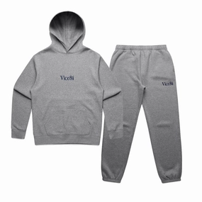 Vice 84 Premium Hoodie & Jogger Set - Grey bike ride Gift worthy