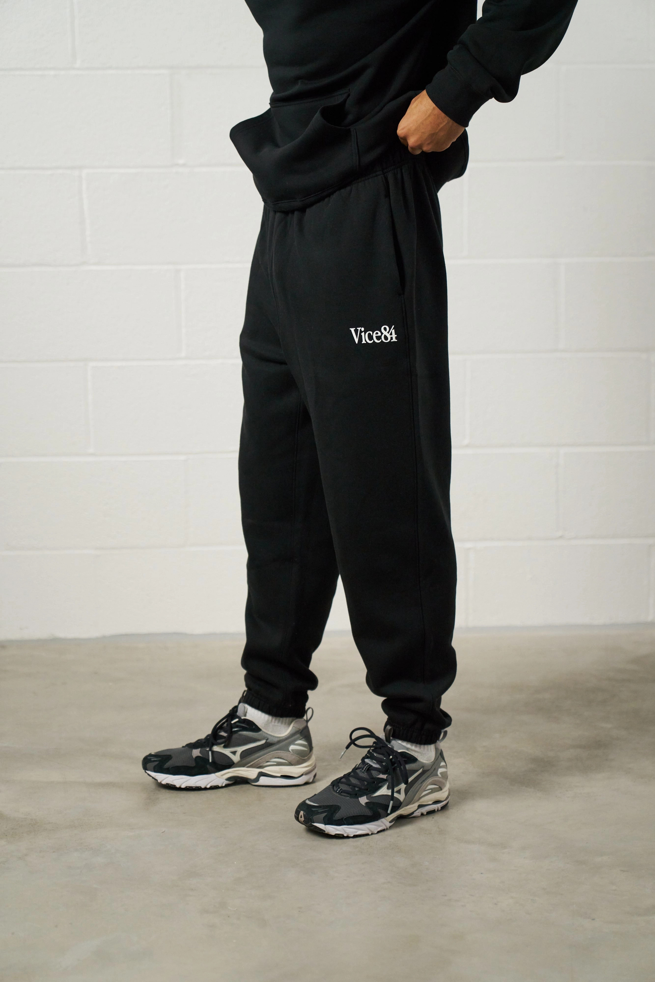 Vice 84 Premium Joggers - Black Stain Resistant