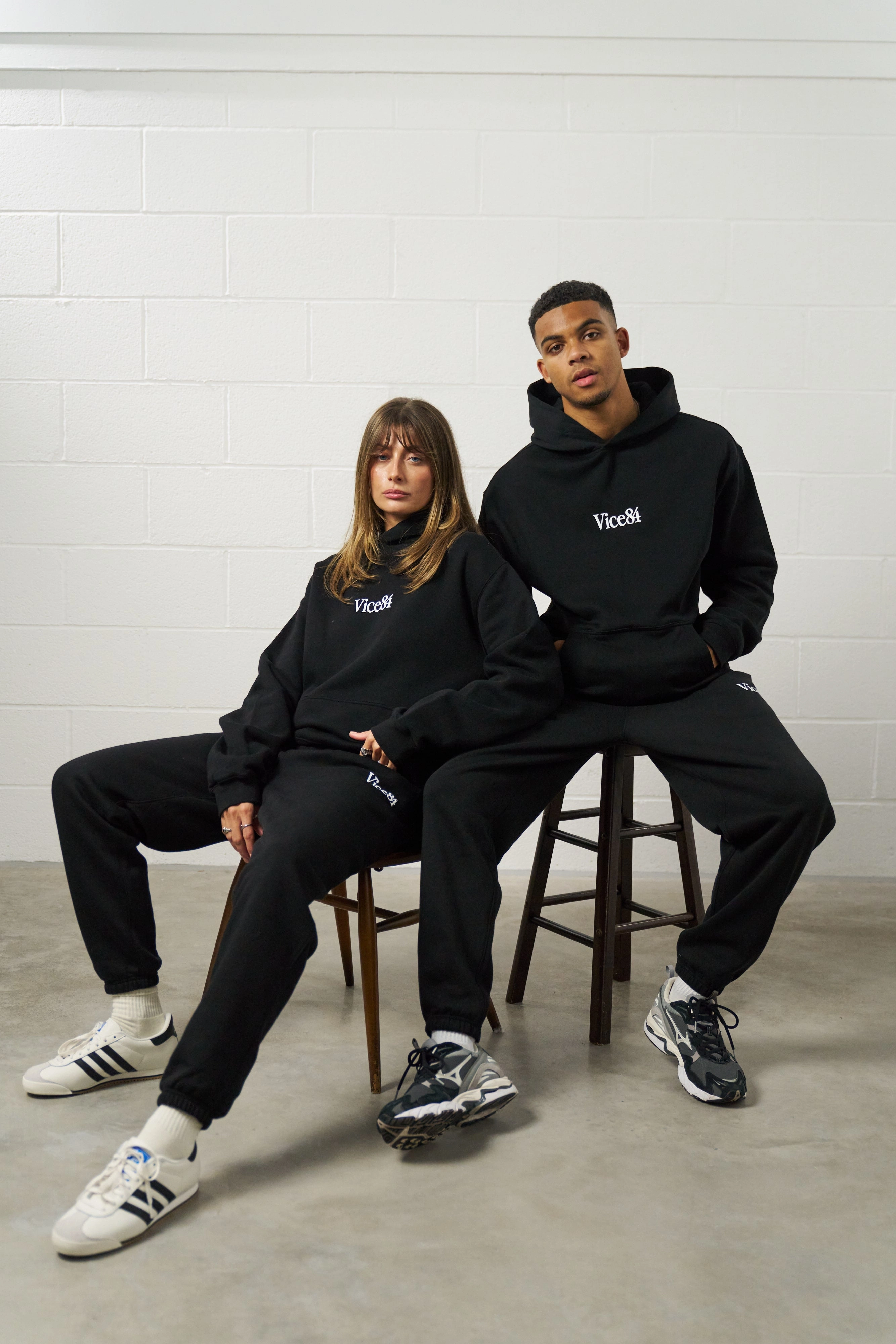 Vice 84 Premium Joggers - Black Practical Wear Luxe Look