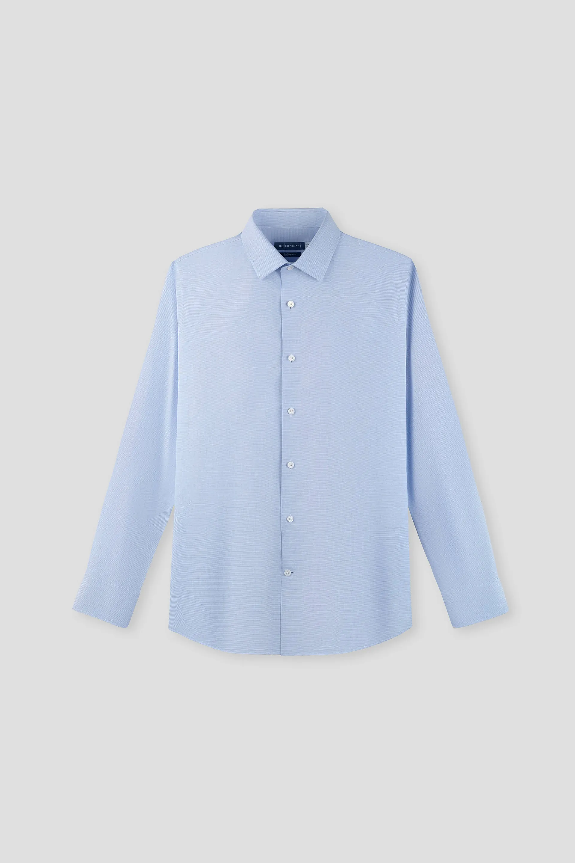 Travel Friendly VISDRY? Basketweave Dress Shirt | Light Blue 24934N