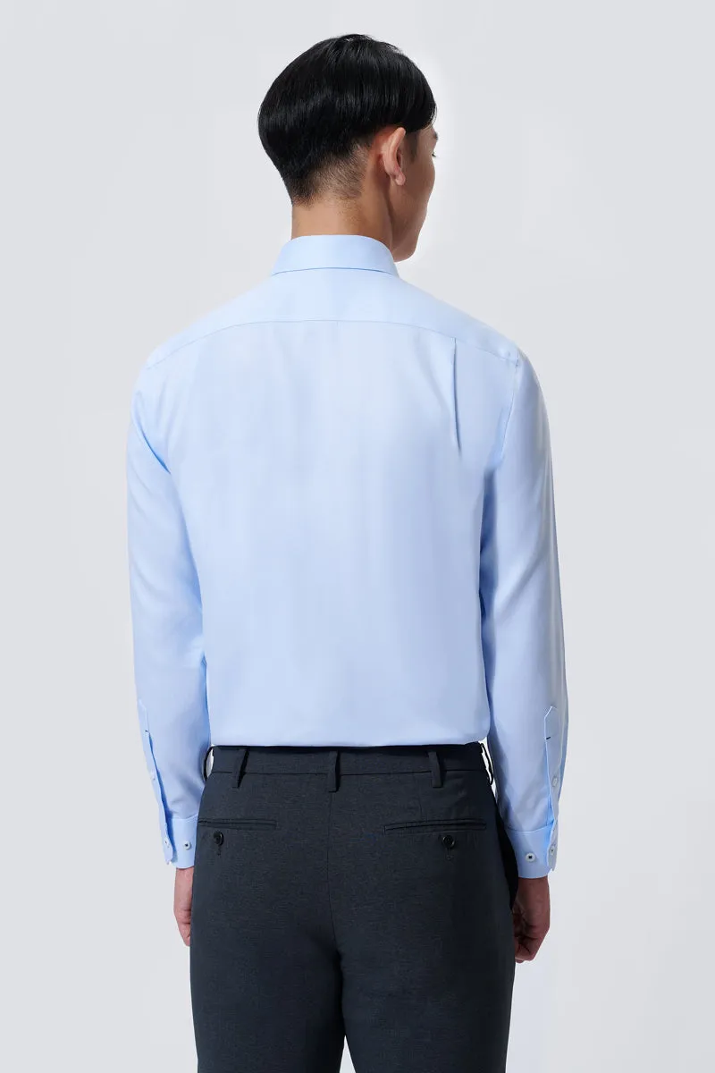 Winter Essentials Premium Pima Cotton VISDRY? Dobby Dress Shirt | Light Blue 2408NZ