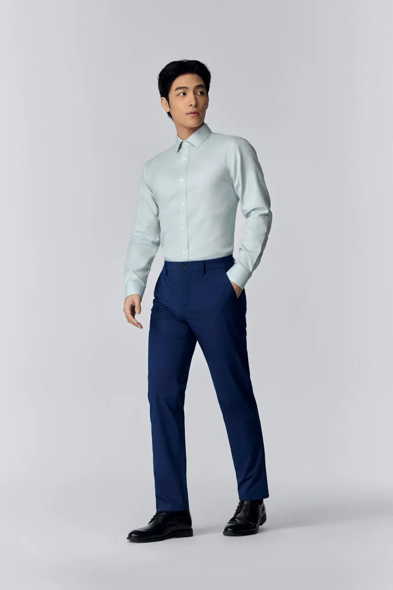 VISDRY? Dobby Dress Shirt | Mint 16047N Anti-static Eco friendly materials