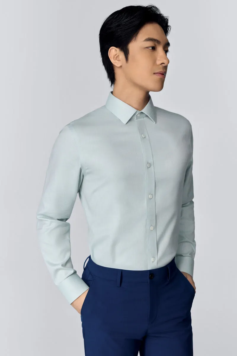 VISDRY? Dobby Dress Shirt | Mint 16047N Graduation Ceremony