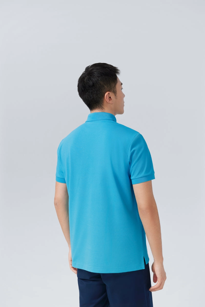 VISDRY? Pique Polo | Blue P306UZ UV Protection